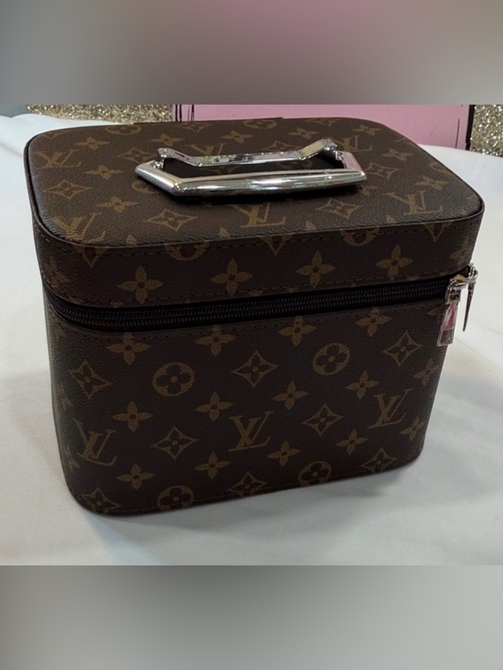 Brown Monogram large Vanity zip Case